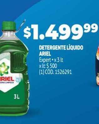 Makro Detergente liquido ariel expert oferta