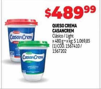 Makro Queso crema casancrem oferta