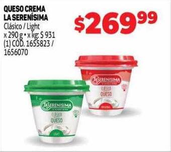 Makro Queso crema la serenisima oferta