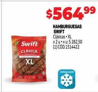 Makro Hamburguesas swift oferta