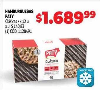 Makro Hamburguesas paty clasicas oferta