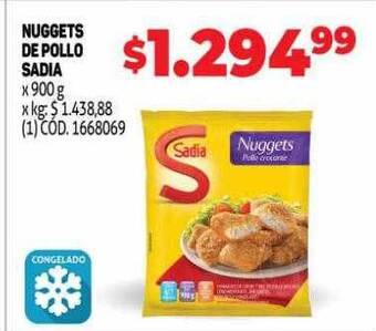 Makro Nuggets de pollo sadia oferta
