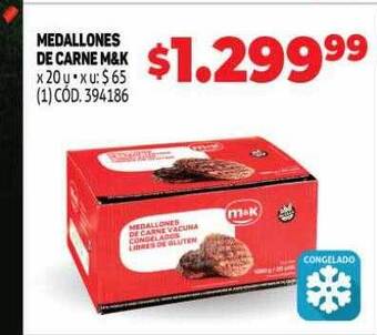 Makro Medallones de carne m&k oferta