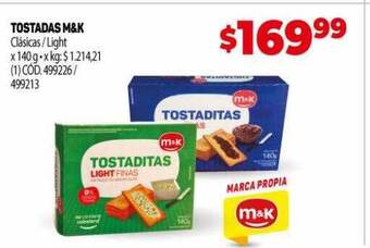 Makro Tostadas m&k oferta