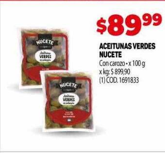 Makro Aceitunas verdes nucete oferta