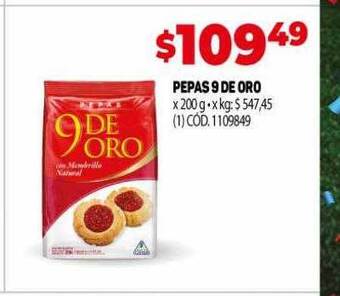 Makro Pepas 9 de oro oferta