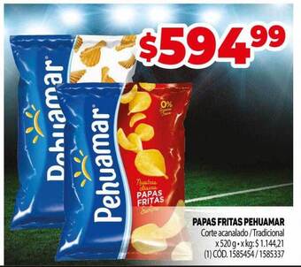 Makro Papas fritas pehuamar oferta