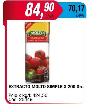 Maxiconsumo Extracto Molto Simple x 200grs oferta