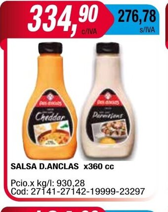 Maxiconsumo Salsa D.Anclas x 360cc oferta
