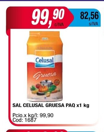 Maxiconsumo Sal Celusal Gruesa Paq x 1kg oferta