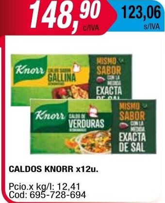 Maxiconsumo Caldos Knorr x 12u oferta