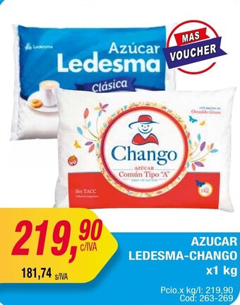 Maxiconsumo Azucar Ledesma-Chango x 1kg oferta