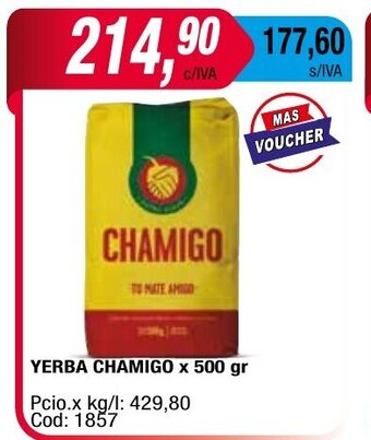 Maxiconsumo Yerba Chamigo x 500gr oferta