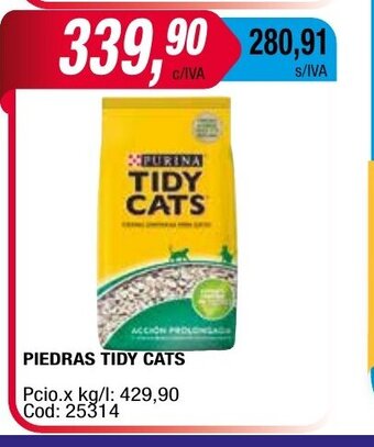 Maxiconsumo Piedras Tidy Cats oferta