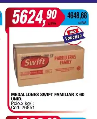 Maxiconsumo Medallones Swift Familiar x 60unid oferta