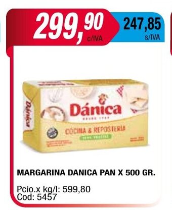 Maxiconsumo Margarina Danica Pan x 500gr oferta