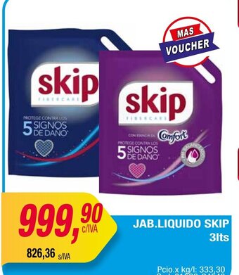 Maxiconsumo Jab. Liquido Skip 3lts oferta