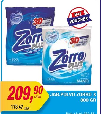 Maxiconsumo Jab. Polvo Zorro x 800gr oferta