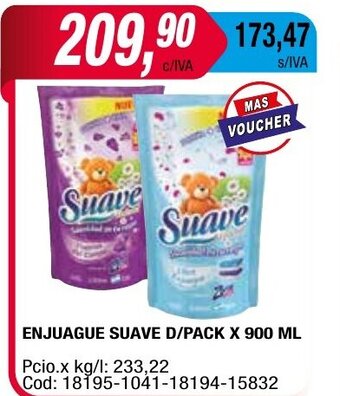 Maxiconsumo Enjuague Suave D/Pack x 900ml oferta