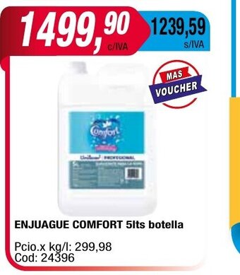 Maxiconsumo Enjuague Comfort 5lts Botella oferta