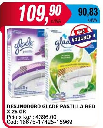 Maxiconsumo Des. Inodoro Glade Pastilla Red x 25gr oferta