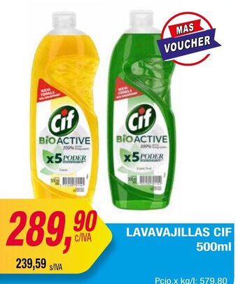 Maxiconsumo Lavavajillas Cif 500ml oferta