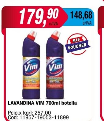 Maxiconsumo Lavandina Vim 700ml Botella oferta