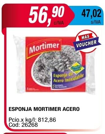 Maxiconsumo Esponja Mortimer Acero oferta