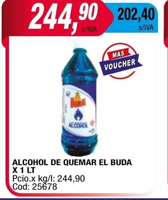 Maxiconsumo Alcohol De Quemar el Buda x 1lt oferta