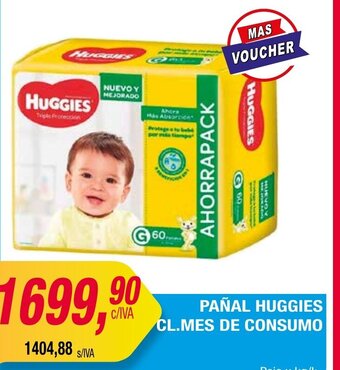 Maxiconsumo Pañal Huggies Cl. Mes de Consumo oferta