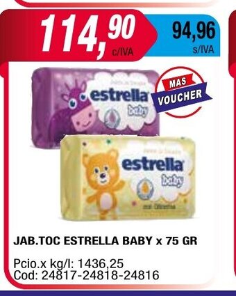 Maxiconsumo Jab. Toc Estrella Baby x 75gr oferta