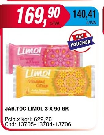 Maxiconsumo Jab. Toc Limol 3x90gr oferta