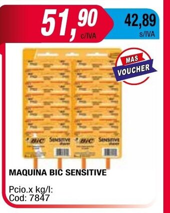 Maxiconsumo Maquina Bic Sensitive oferta