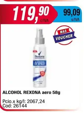 Maxiconsumo Alcohol Rexona Aero 58g oferta