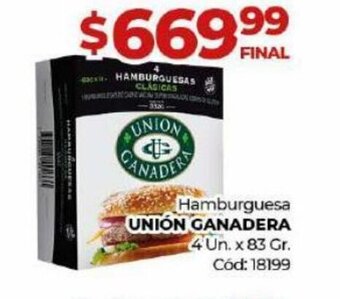 Diarco Hamburguesa Unión Ganadera oferta
