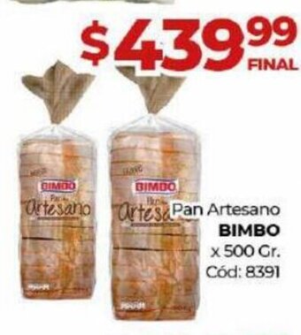 Diarco Pan Artesano Bimbo oferta