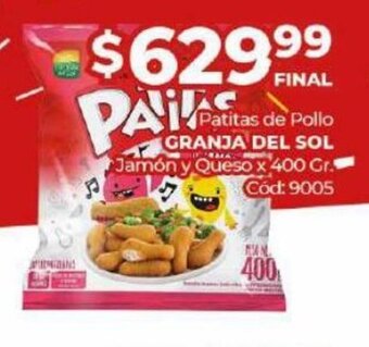 Diarco Patitas de Pollo Granja del Sol oferta