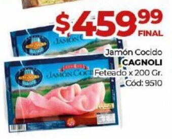 Diarco Jamón Cocido Cagnoli oferta