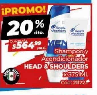 Diarco Shampoo y Acondicionador Head & Shoulders oferta
