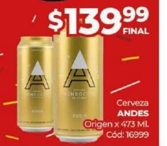 Diarco Cerveza Andes oferta