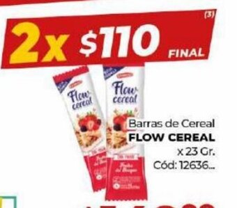 Diarco Barras de Cereal Flow Cereal oferta
