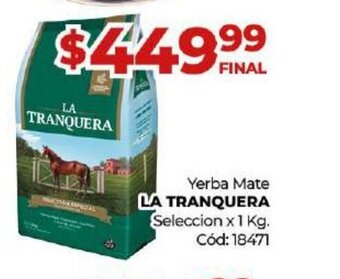 Diarco Yerba Mate La Tranquera oferta