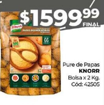 Diarco Pure de Papas Knorr oferta