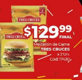 Diarco Medallón de Carne Tres Cruces oferta