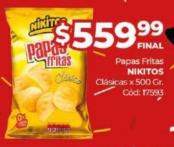 Diarco Papas Fritas Nikitos oferta