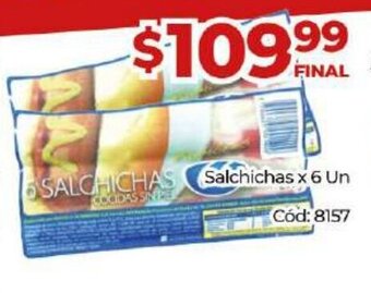 Diarco Salchichas x 6 un oferta