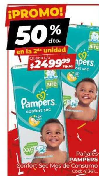 Diarco Pañales pampers oferta