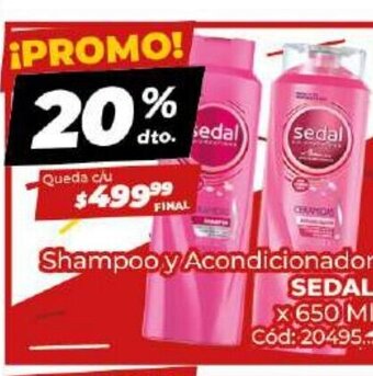 Diarco Shampoo y Acondicionador Sedal oferta