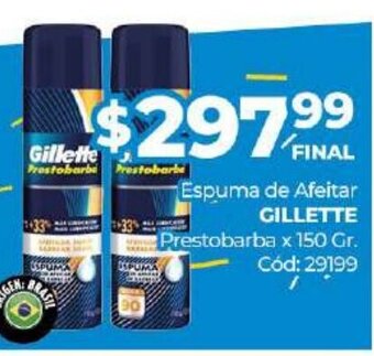 Diarco Espuma De Afeitar Gillette oferta