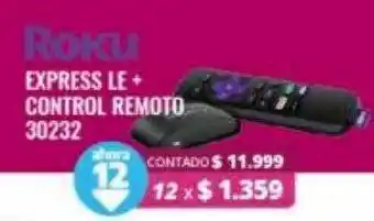 Roku express le+ control remoto